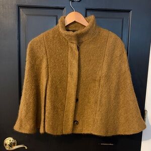 Zara Woman Brown Cape Coat